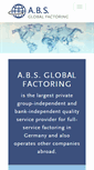 Mobile Screenshot of abs-global-factoring.de