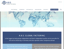 Tablet Screenshot of abs-global-factoring.de